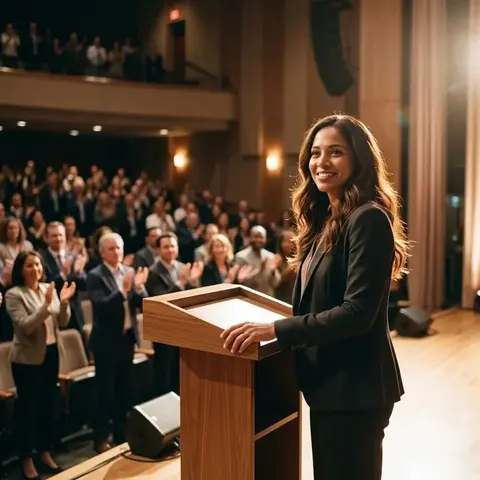 Standing ovation after a keynote