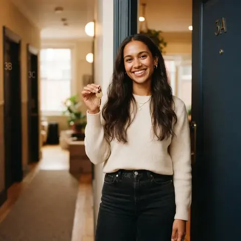 Holding the keys to a first flat